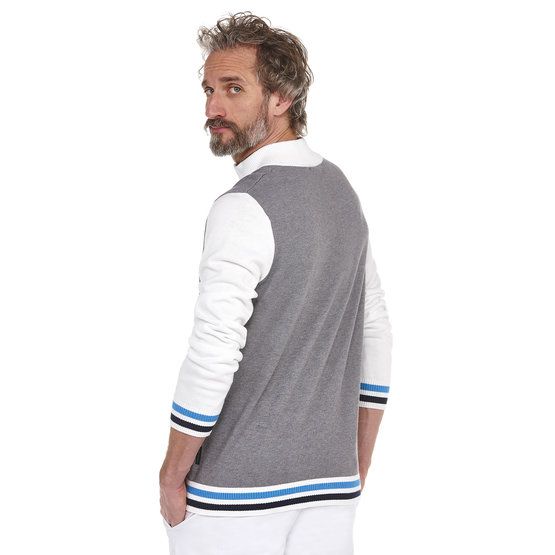 Daniel Springs sporty knit sweater Pullover Strick grau von Daniel Springs