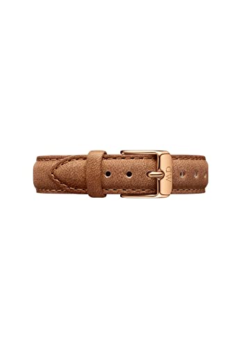 Daniel Wellington Petite Durham, Hellbraun/Roségold Uhrenarmband, 14mm, Leder, für Damen von Daniel Wellington