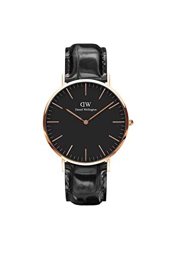 Daniel Wellington Classic Reading 40mm Uhr Herren, DW Klassisch Leder Roségold Herren Uhr von Daniel Wellington