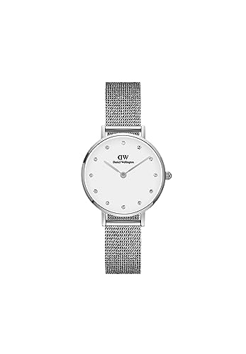 Daniel Wellington Damen-Uhren Analog Quarz One Size, Silber, Weiß 32023978 von Daniel Wellington