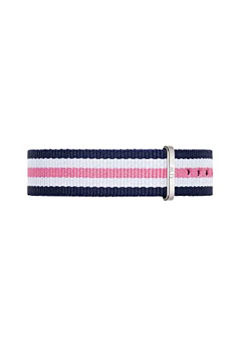 Daniel Wellington Classic Southampton, Blau-rosa-weiß/Silber Uhrenarmband, 18mm, NATO, für Damen und Herren von Daniel Wellington