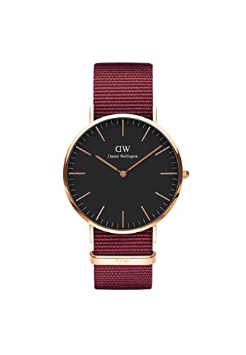 Daniel Wellington Classic Roselyn, Rubinrot/Roségold Uhr, 40mm, NATO, für Herren von Daniel Wellington