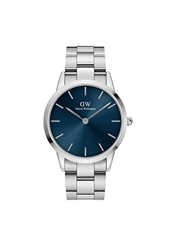 Daniel Wellington Iconic Link Arctic 40mm Uhr Herren, DW Klassisch Edelstahl (316L) Silber Herren Uhr von Daniel Wellington