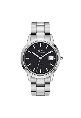 Daniel Wellington Iconic Link Automatic 40mm Uhr Herren, DW Klassisch Edelstahl (316L) Silber Herren Uhr von Daniel Wellington