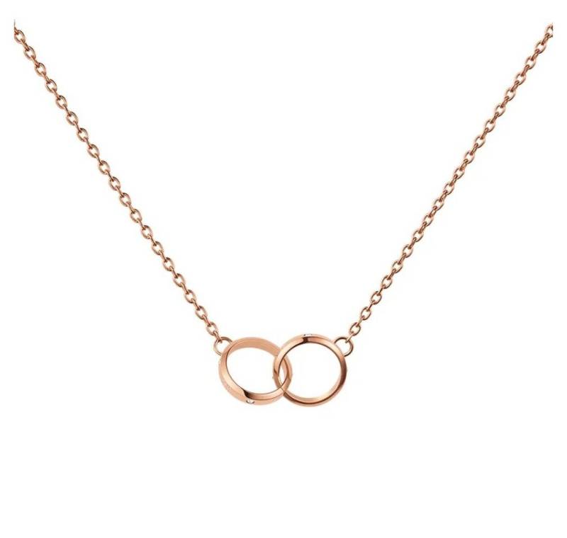 Daniel Wellington Kette mit Einhänger Krásný bronzový náhrdelník s krystaly Classic Lumine DW00400352 von Daniel Wellington