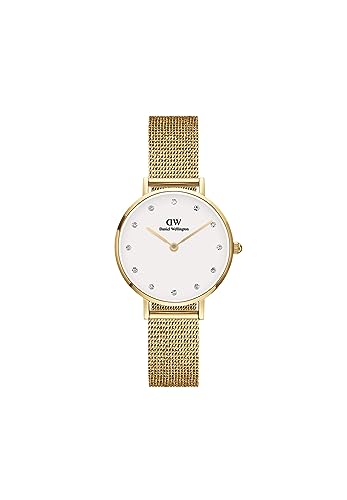 Daniel Wellington Petite Uhr 28mm Double Plated Stainless Steel (316L) and Crystals Gold von Daniel Wellington