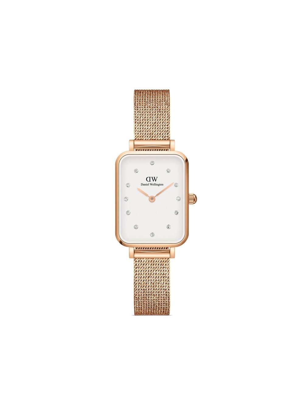 Daniel Wellington Quadro Pressed Melrose Lumine Armbanduhr 26mm - Weiß von Daniel Wellington