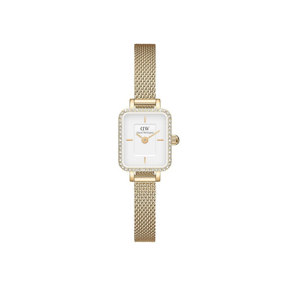 Daniel Wellington Quarzuhr Daniel Wellington Quadro Mini Lumine Bezel Gold, Daniel Wellington Quadro Mini Lumine Bezel Gold von Daniel Wellington