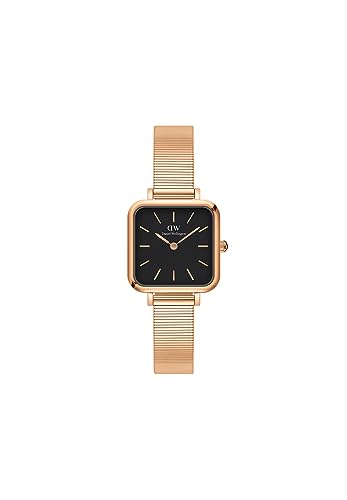 Daniel Wellington Quadro Studio Uhr Damen, 22x22mm Edelstahl (316L) Roségold Damen Uhr von Daniel Wellington