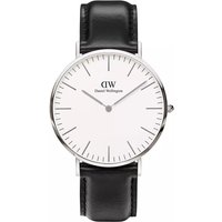 Daniel Wellington Uhr - Classic Sheffield 40 mm - Gr. unisize - in Schwarz - für Damen von Daniel Wellington