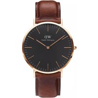 Daniel Wellington Uhren - Classic Black St Mawes 40 mm - Gr. unisize - in Braun - für Damen von Daniel Wellington