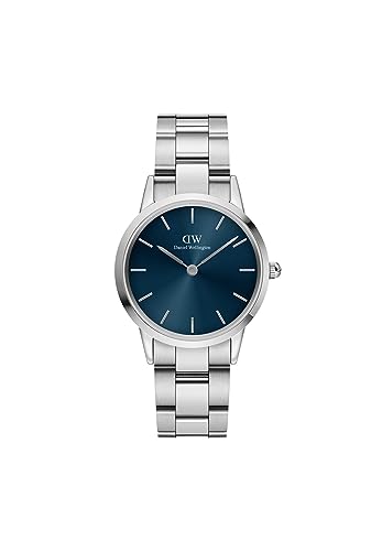 Daniel Wellington Iconic Link Arctic Uhr Damen, 32mm Edelstahl (316L) Silber Damen Uhr von Daniel Wellington