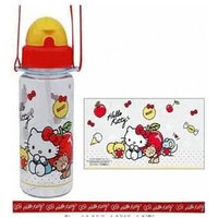 Sanrio Hello Kitty Straw & Strap Water Bottle 350ml 350ml von Daniel & Co.