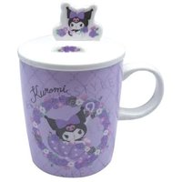 Sanrio Kuromi Ceramic Mug With Lid 1 pc von Daniel & Co.