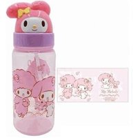 Sanrio My Melody Mascot Lid Straw Water Bottle 350ml 350ml von Daniel & Co.