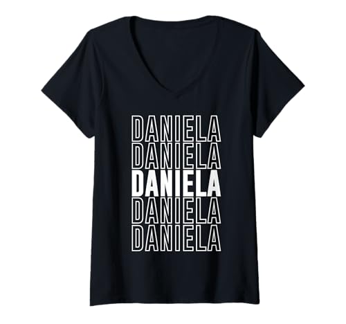 Damen Daniela T-Shirt mit V-Ausschnitt von Daniela Apparel
