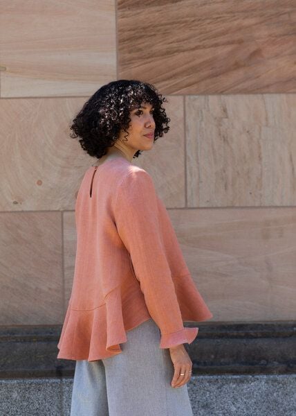 Daniela Salazar Langarm Bluse MARA aus Hanf von Daniela Salazar