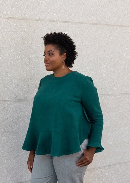 Daniela Salazar Langarm Bluse MARA aus Hanf von Daniela Salazar