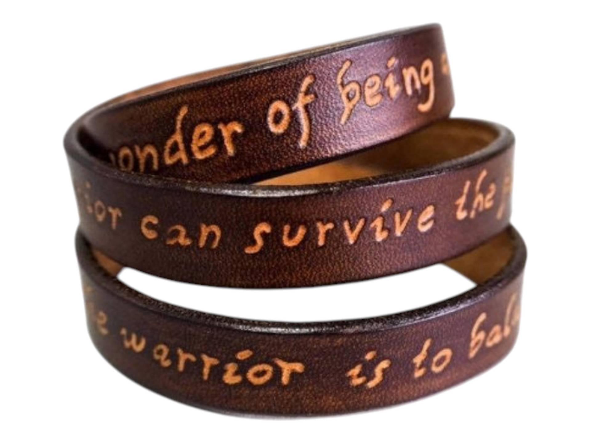 Personalisiertes Lederarmband Mit Drei Wickelarmband von DanielaHM