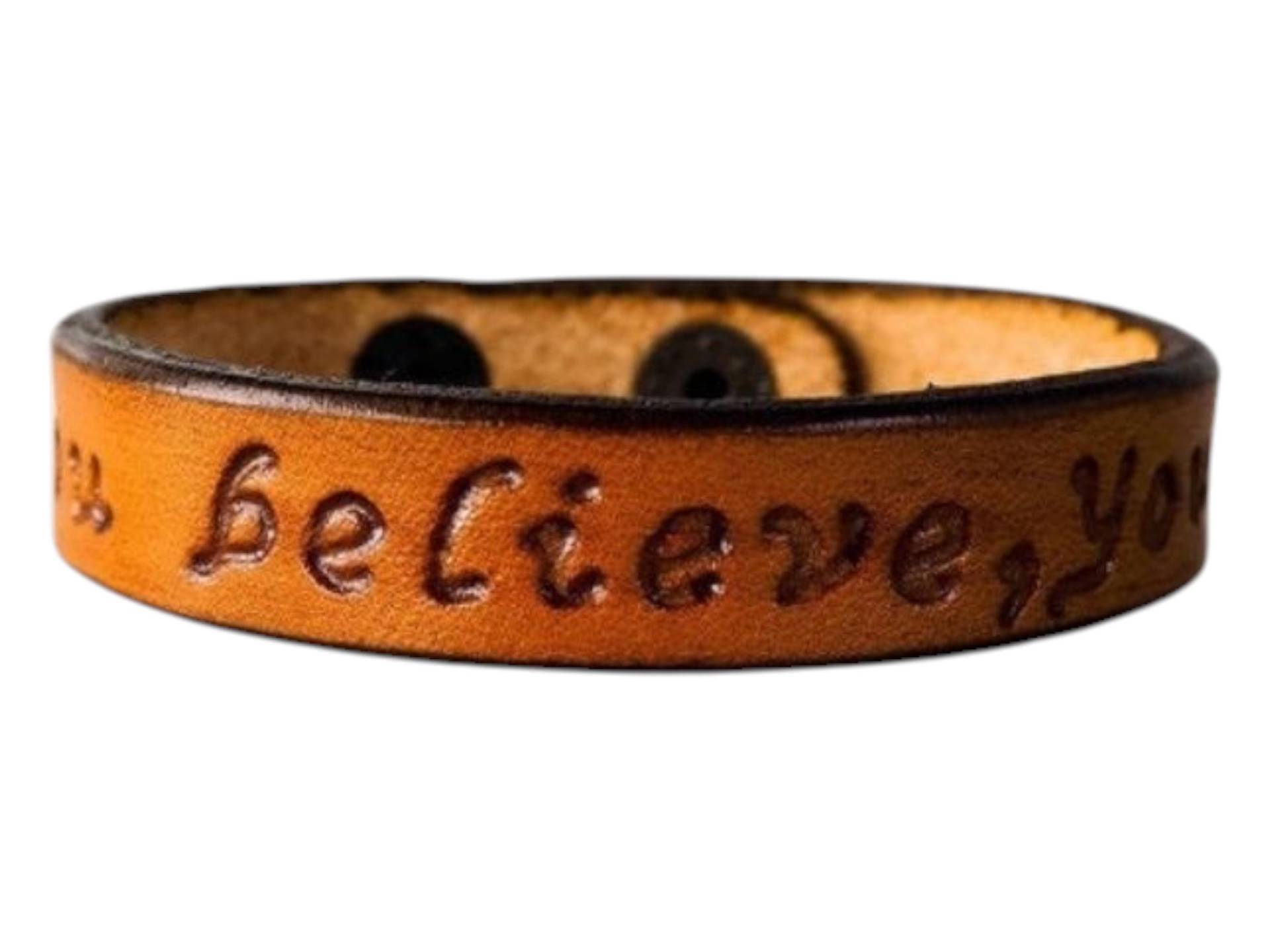 Personalisiertes Lederarmband Unisex Armband Mit Gravur von DanielaHM