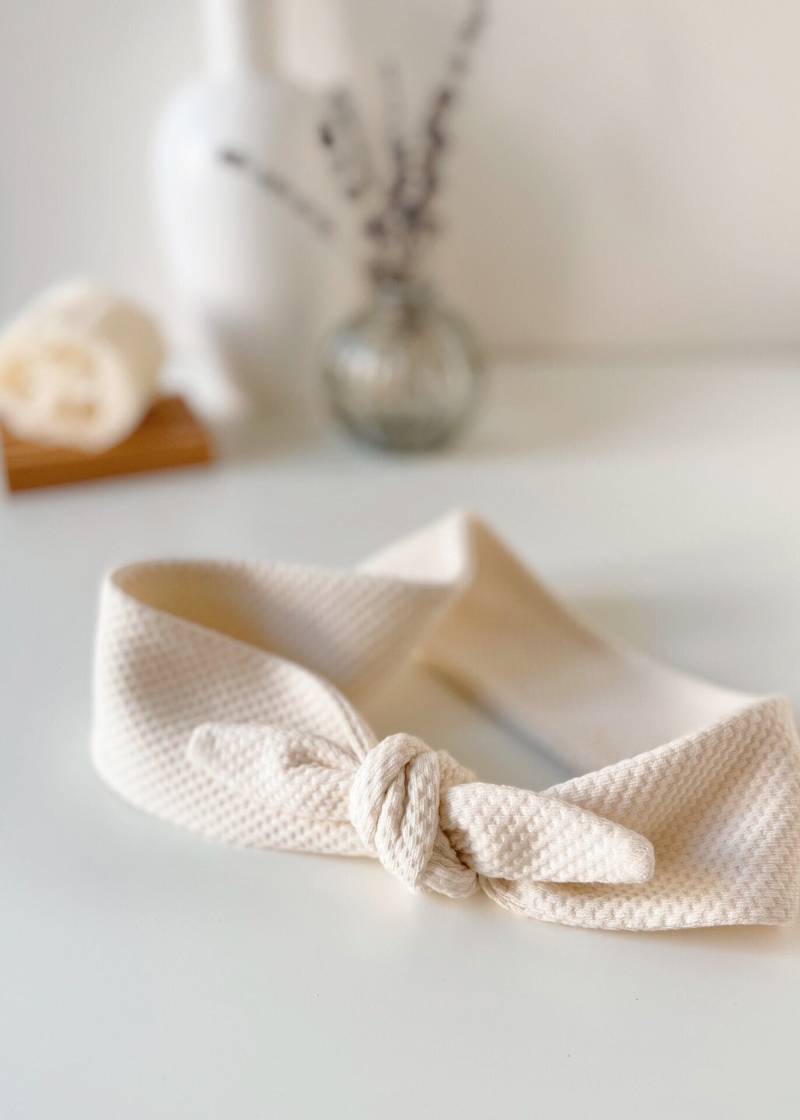 Bio Baumwolle Stirnband - Ecru Jaquard Bio Baumwolle Stirnband - Ecru Jaquard von DanielaSalazarShop