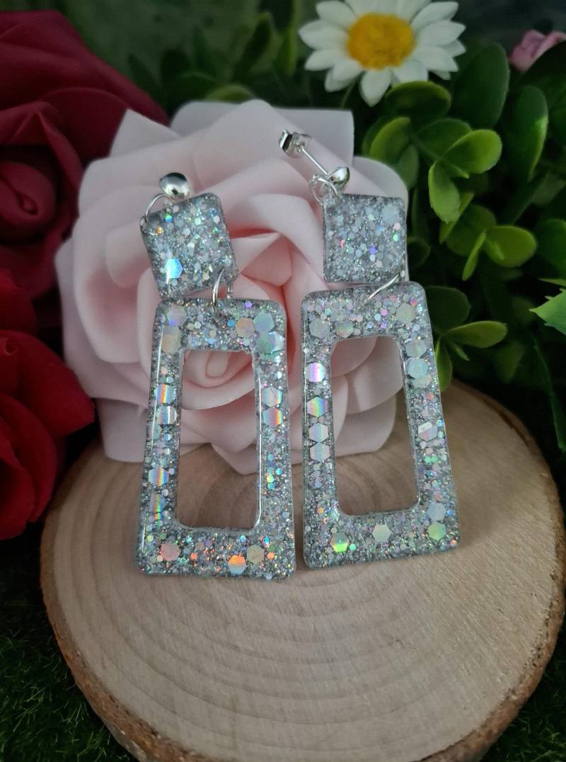 Hängeohrringe Aus Kunstharz von DanielasHarzschmuck