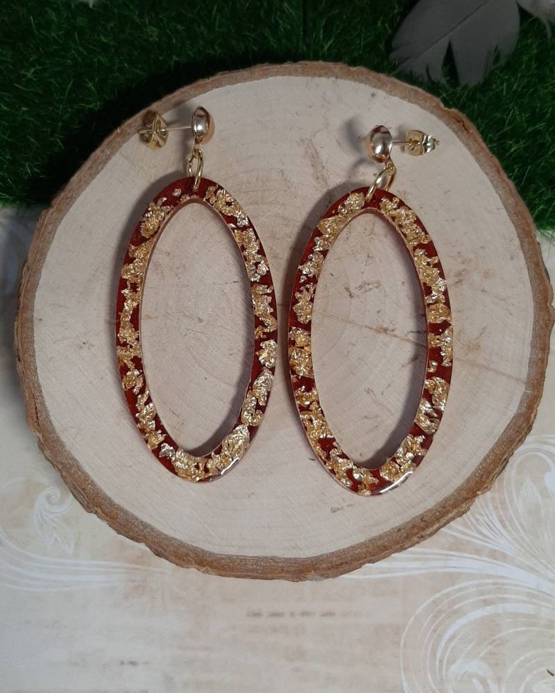 Hängeohrringe Aus Kunstharz von DanielasHarzschmuck