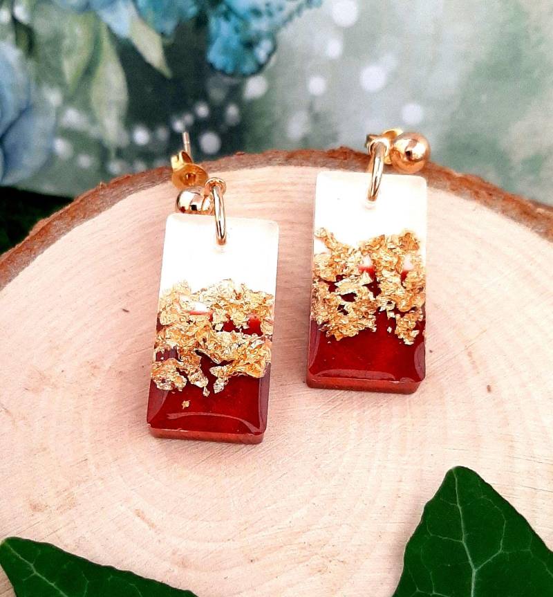 Hängeohrringe Aus Kunstharz von DanielasHarzschmuck