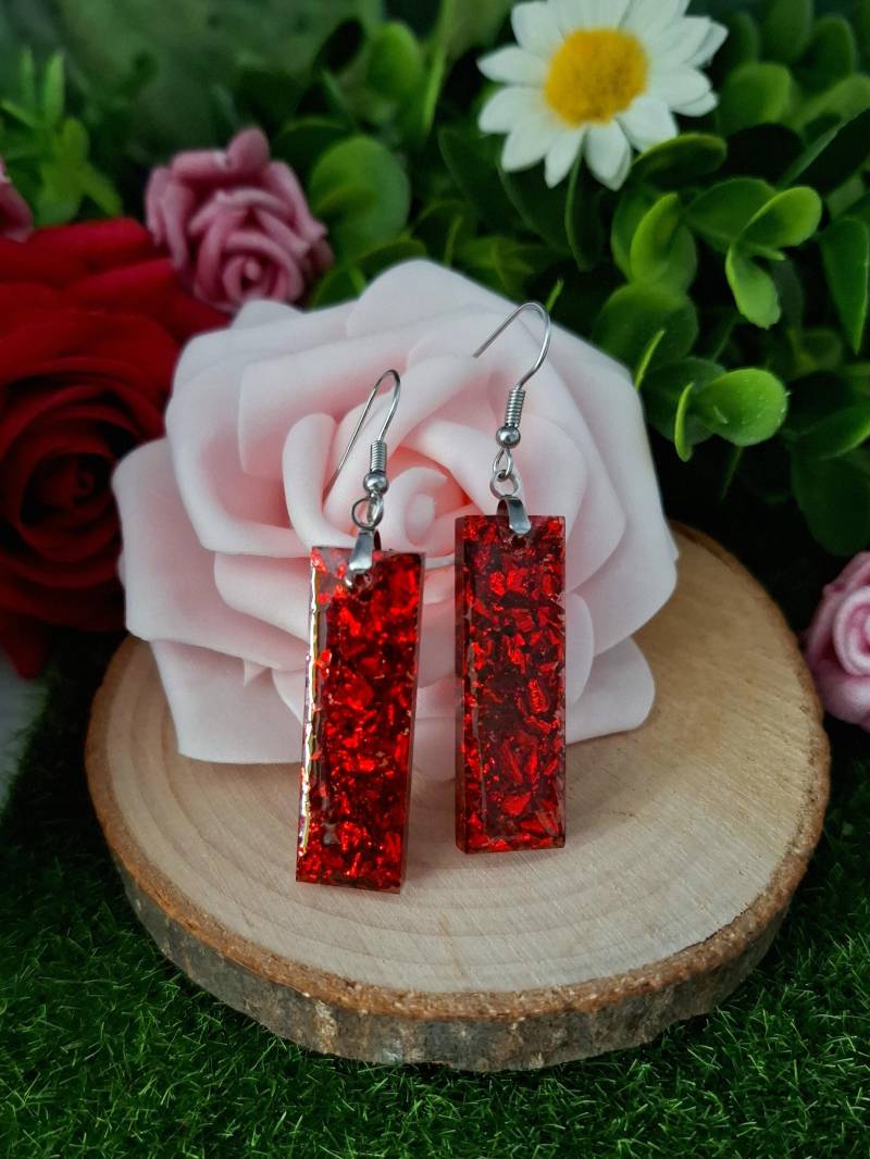 Hängeohrringe Aus Kunstharz Hängeohrringe Aus Kunstharz von DanielasHarzschmuck