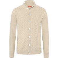 Daniele Fiesoli Cardigan aus Merinowolle mit frontseitigem Webmuster in XXL von Daniele Fiesoli