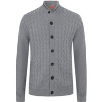 Daniele Fiesoli Cardigan aus Merinowolle mit frontseitigem Webmuster in XXL von Daniele Fiesoli