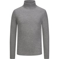 Daniele Fiesoli Softer Merino-Pullover in Rippstrick mit Turtleneck in L von Daniele Fiesoli