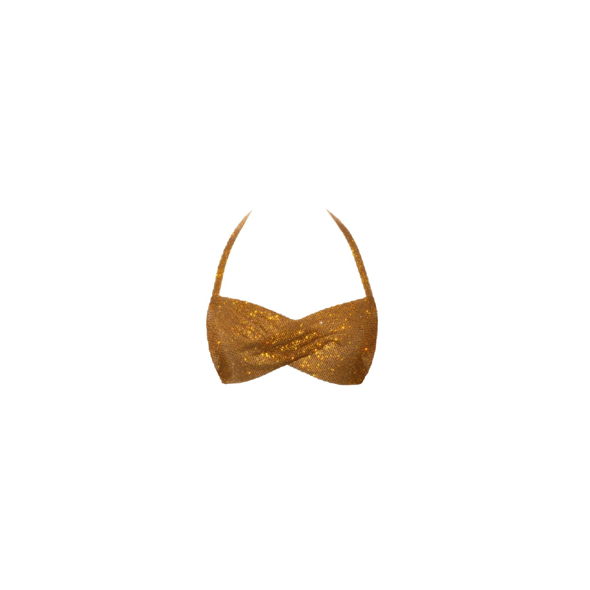 Dark gold crystals mini cross top von Daniele Morena