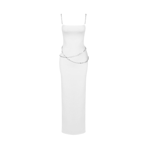 White mini chains dress von Daniele Morena