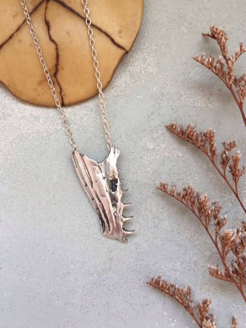Kieferknochen Halskette Aus Sterling Silber von DaniellHudson