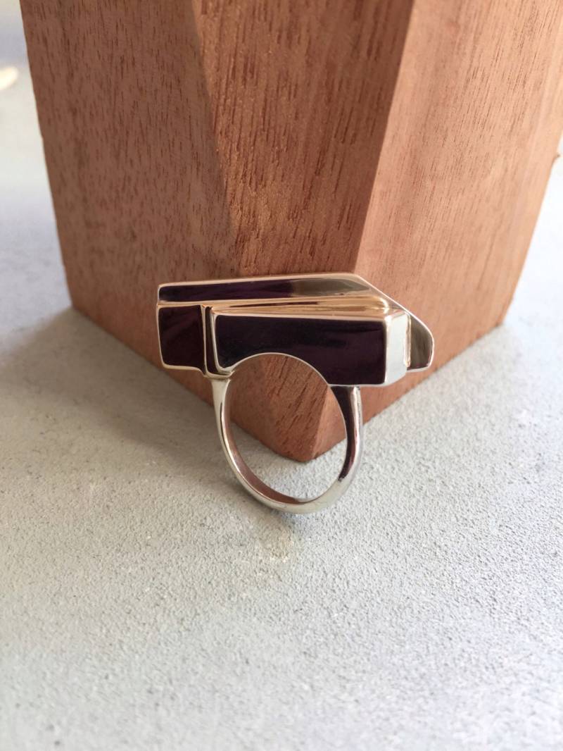 Scheideweg 18K Gelbgold Und Sterling Silber Ring von DaniellHudson