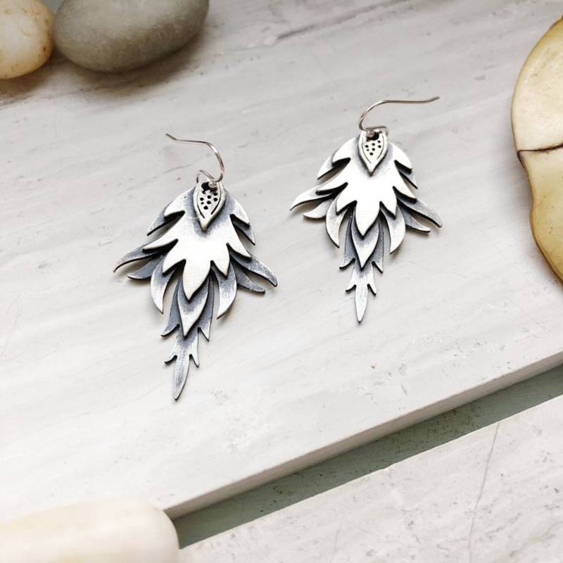 Silber Fiore Ohrringe von DaniellHudson