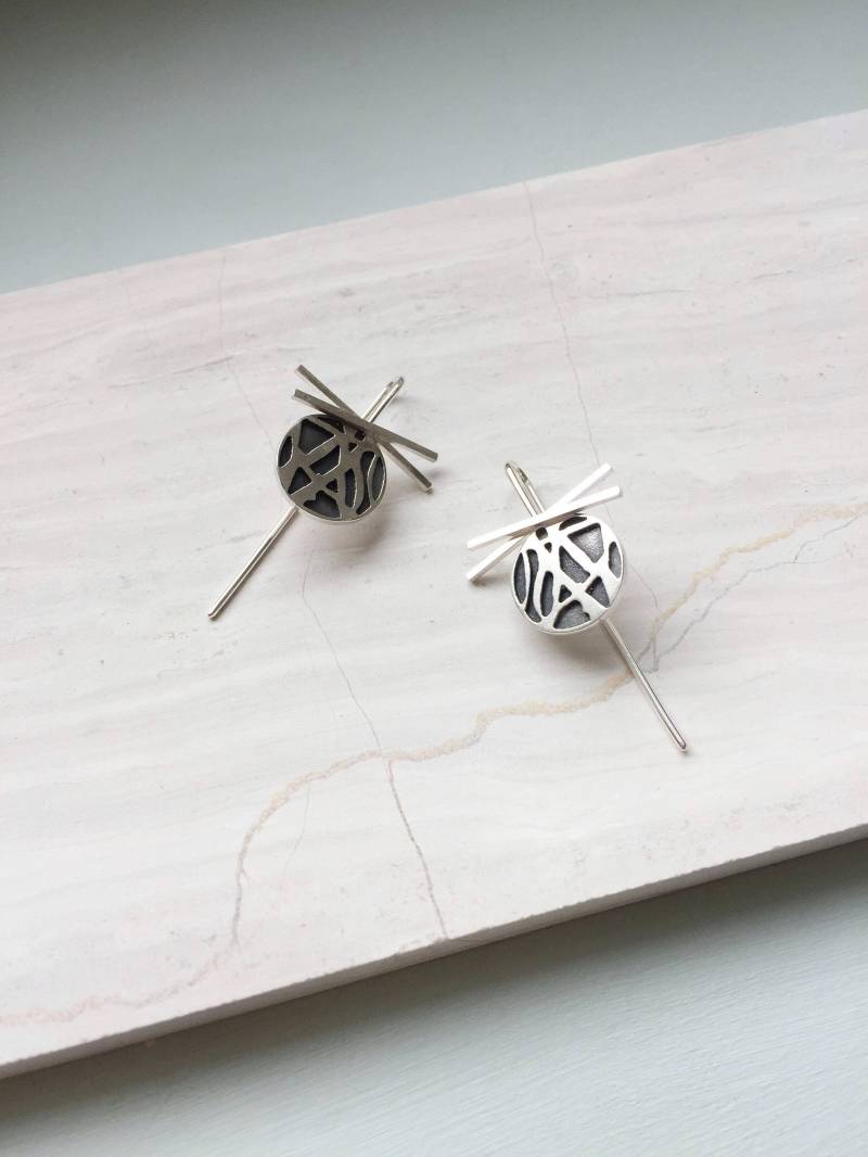 Silber Pappeldraht Ohrringe von DaniellHudson