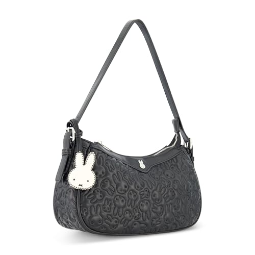 Danielle Nicole Damen Miffy Gesteppte Mini Handtasche mit Verstellbarem Schultergurt Umhängetasche, Schwarz von Danielle Nicole