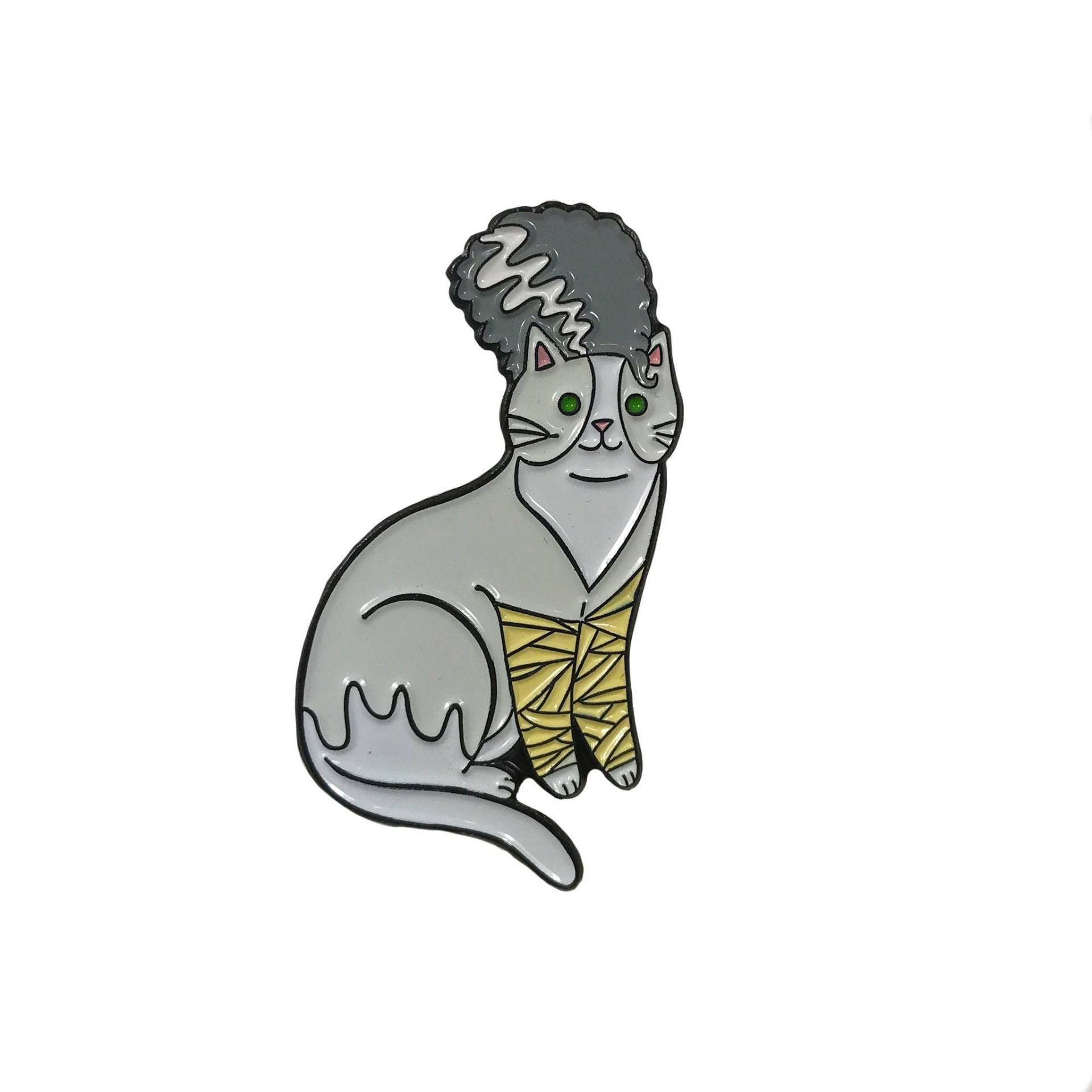 Frankensteins Braut Katzen Emaille Pin - Halloween Frankensteins Braut Katzen Emaille Pin - Halloween von DanielleVDesigns