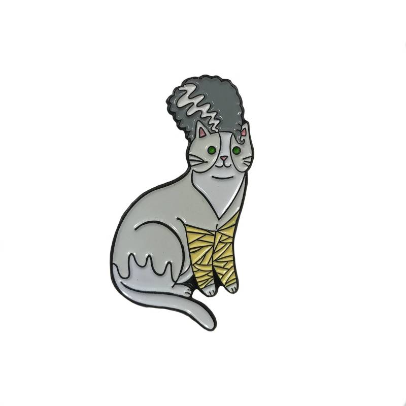 Frankensteins Braut Katzen Emaille Pin - Halloween von DanielleVDesigns
