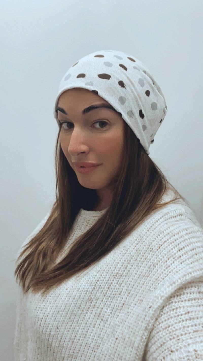 Dots Slouchy Mütze/ Baby Slouchy Kleinkind Hipster Beanie/ Punkte Erwachsene Mädchen Mütze von DanielsThreadz