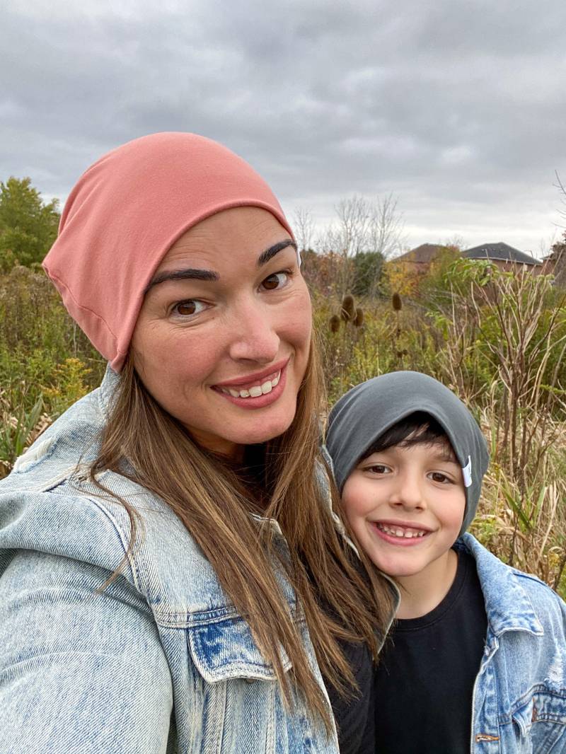 Bambus Strick-Slouchy Beanie - Terra Cotta, Erwachsene & Kinder von DanielsThreadz