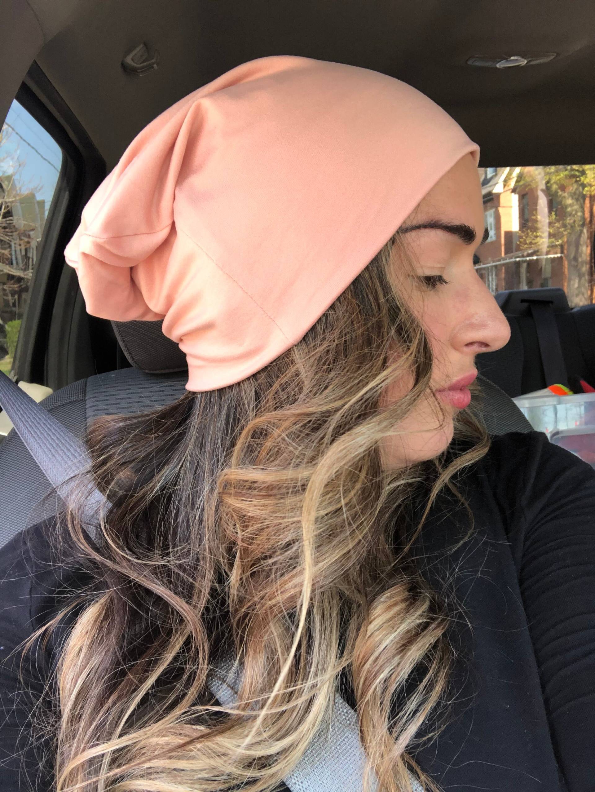 Rosa Beanie Mütze Für Mädchen/Hipster Mütze/Baby -Peachy Pink von DanielsThreadz