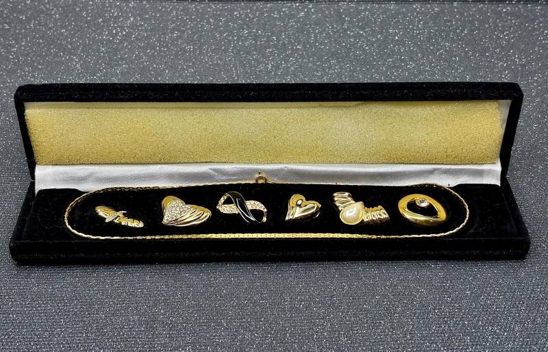Vintage Wechselanhänger Anhänger Halskette Vergoldet 18K von DaninaVintageShop