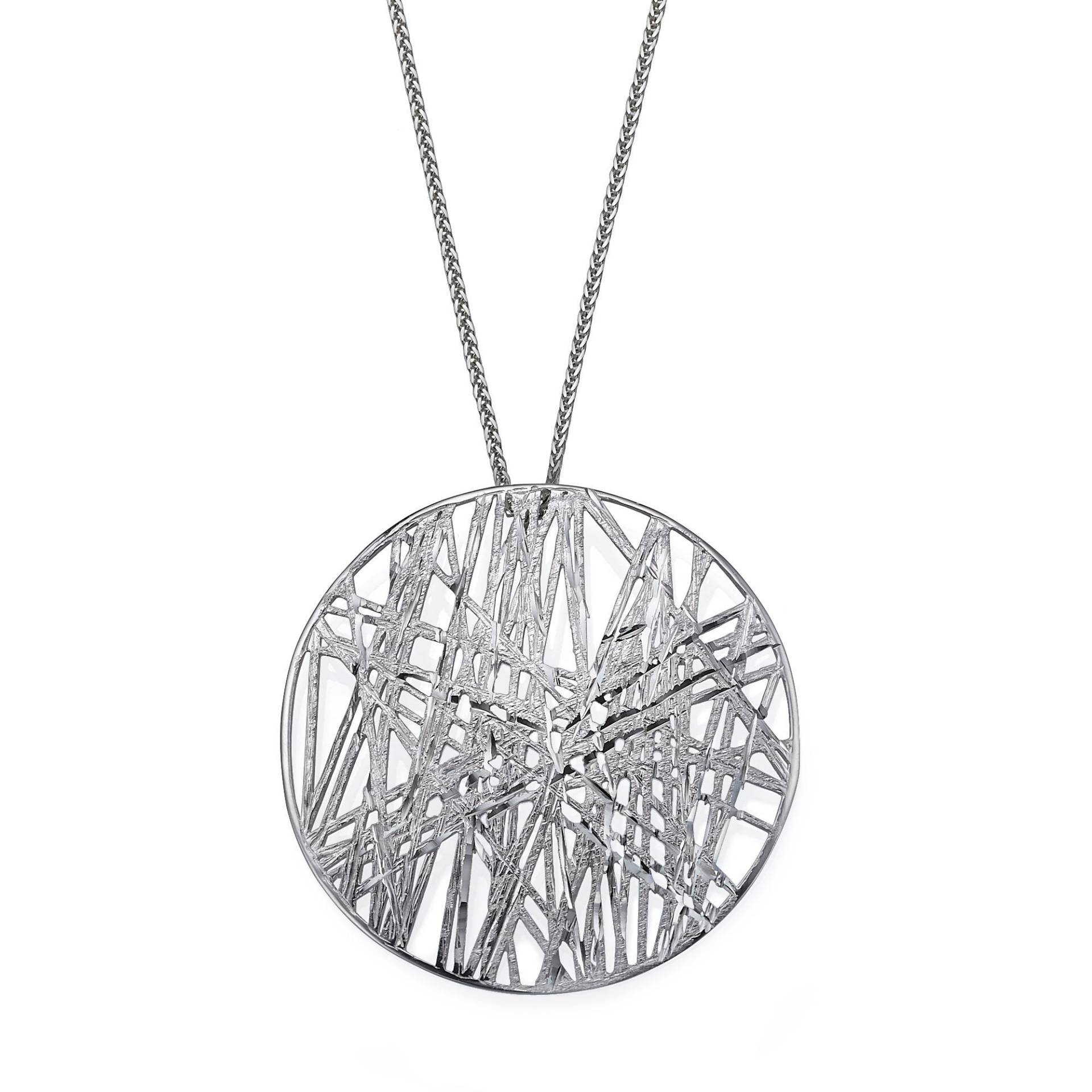 Einzigartige Weißgold Anhänger, 14K Gold Medaillon Große Pendent Halskette, Wire Wrap Halskette Für Frauen, Statement von DaninoDesigner