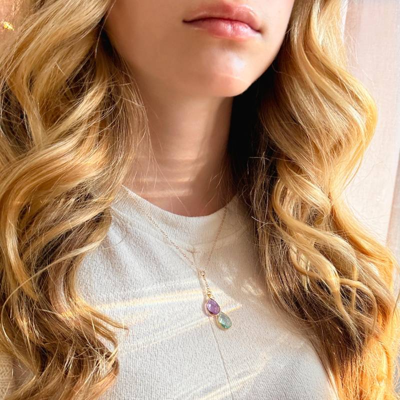 Benutzerdefinierte Geburtsstein Halskette Für Mama, Schwester Halskette, Beste Freundin Geschenk, Personalisierte Mama Brautjungfer Geschenk Oma von DaniqueCollection