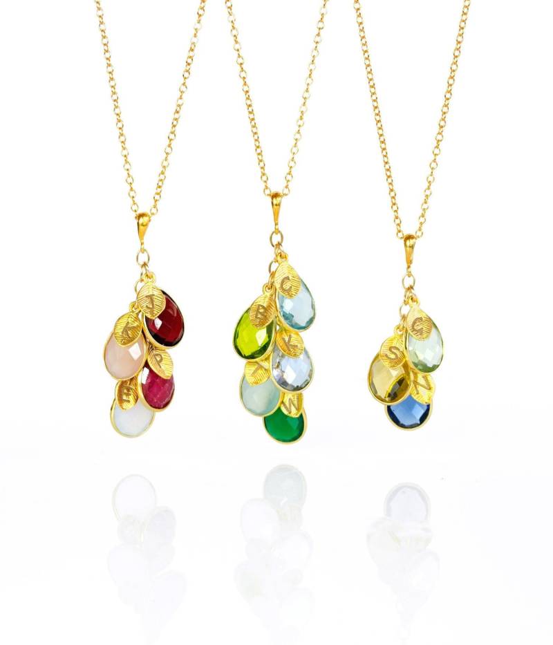 Personalisierte Geburtsstein-Halskette Für Mama, Personalisierte Halskette, Oma-Geschenk Mama Von Der Tochter-Mütter-Halskette, Individuelle von DaniqueCollection