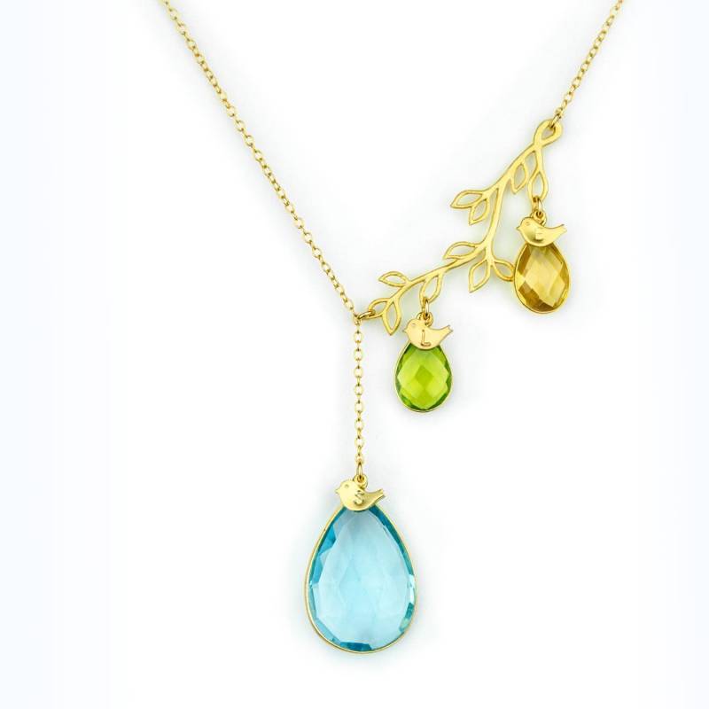 Personalisierte Stammbaum-Halskette Mit Kindernamen Birthstone-Halskette Benutzerdefinierte Mütter-Halskette, Oma Halskette Weihnachtsgeschenk Mutter von DaniqueJewelry