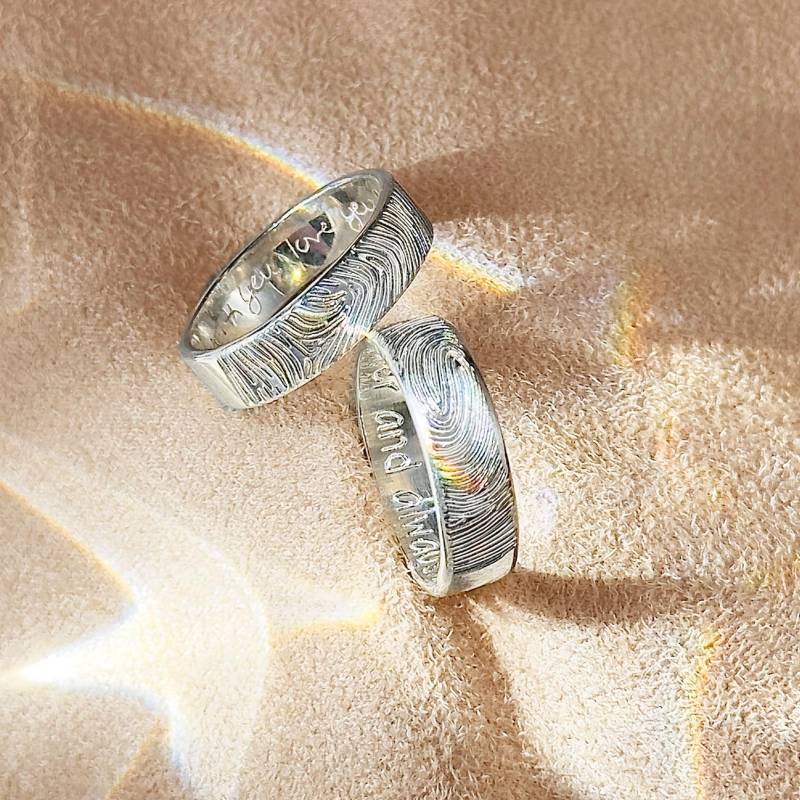 Fingerabdruck Ring Für Männer Personalisierter [6 Mm] von DaniqueTrends